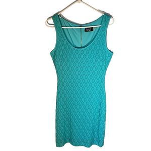 Guess Aqua Sleeveless Mini Dress